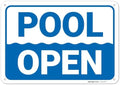 Pool Open Sign, by SigoSigns