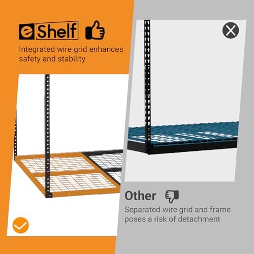 4x6ft Overhead Ceiling Garage Storage Rack, 450LBS Capacity, White - Image 4