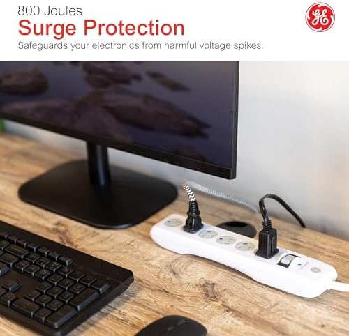 GE Surge Protector Power Strip, 25 Ft Long Extension Cord - Image 6