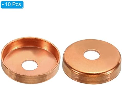 PATIKIL 7/8" Copper End Cap with 1/4" Hole, 10 Pcs Pipe Fitting Sweat Plug Connection for Water Pipe Plumbing, HVAC, Refrigeration System - Image 3