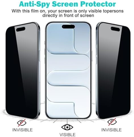 PEHAEL for iPhone Air/17 Air Privacy Screen Protector+Camera Lens Protector - Image 4