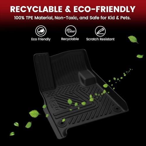 LASFIT Floor Mats for Rivian R1S 2022-2024, with Cargo & Backrest Mats - Image 6