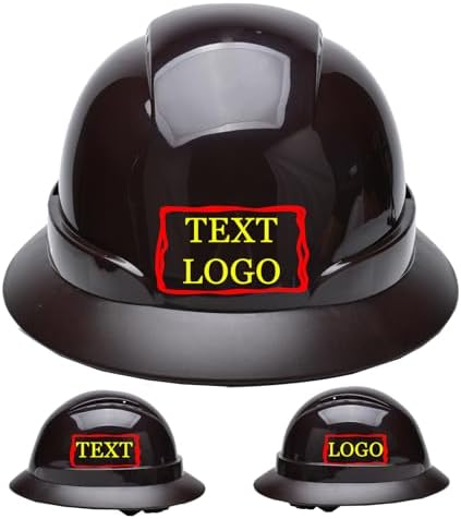 Customized Safety Hard Hat Construction Work Safety Helmet Adjustable Ratchet Suspension Full Brim with Abs Shell Construction hat by YOWESHOP
