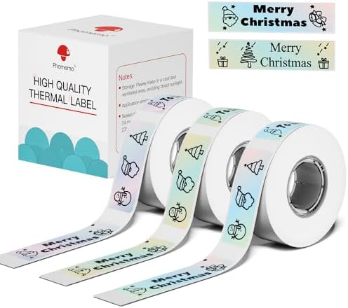 Phomemo D30 Label Tapes for School Classroom Item Name Tag Stickers by Phomemo