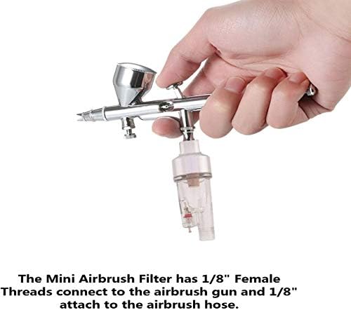 Airbrush Moisture Trap, 1/8" BSP In-Line Filter, Oil Water Separator - Image 4