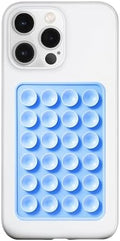 LvShuLiangPin Anteel Silicone Suction Phone Case Mount, Silicon Adhesive Phone Accessory for Smartphones, Hands-Free Mirror Shower Phone Holder for Selfies, Tiktok Videos (Sky Blue) by LvShuLiangPin