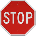 BRIMAR 24-Inch MUTCD Stop Sign, Engineering Grade Reflective Aluminum, Red by BrimarIndustries