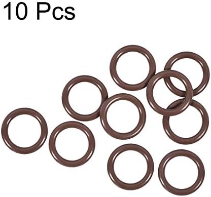 uxcell Fluorine Rubber O-Rings 16mm OD 11.2mm ID 2.4mm Width, Metric FKM Sealing Gasket, Pack of 10 - Image 2