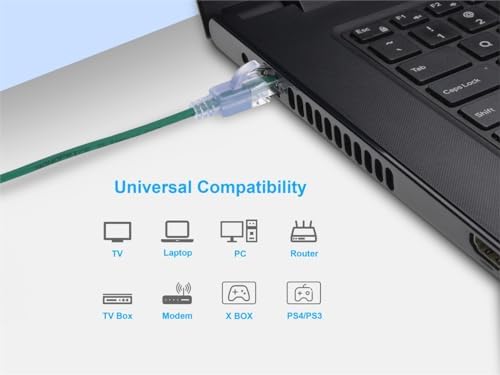 Monoprice Cat6A Ethernet Patch Cable - 3 Feet - Green (10 Pack) Snagless RJ45 550Mhz UTP Pure Bare Copper Wire 10G 30AWG - SlimRun Series - Image 6