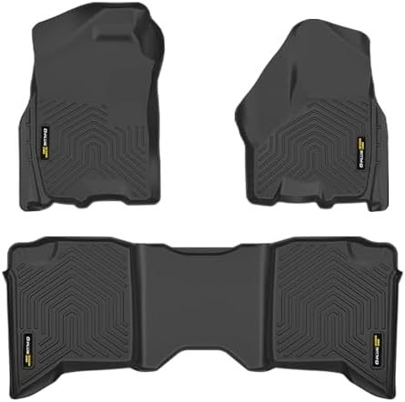 G-PLUS TPE 3PCS Cargo Liners Fit 2009-2018 Dodge Ram Crew Cab by G-PLUS