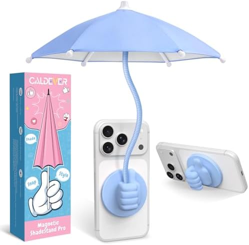 Phone Umbrella for Sun Shade Magnetic Universal Thumbs Anti-Glare Umbrella by CALDEVER