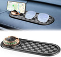 LivTee Multifunction Car Anti-Slip Mat, 360° Rotatable Multifunctional Car Dashboard Mobile Phone Holder with Temporary Parking Number, Universal Dashboard Accessories for Organized Storage (BG-Gold) by LivTee