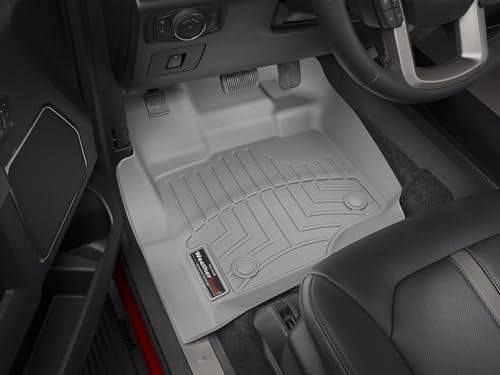 WeatherTech Custom Fit FloorLiners for Ford F-150 Lightning, F-150, F-150 Raptor - 1st Row (466971), Grey - Image 2