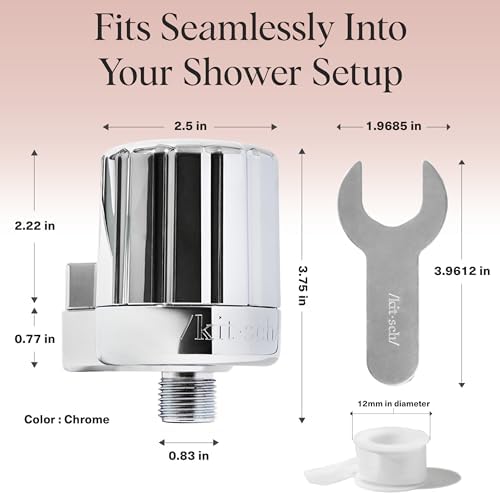 Kitsch Shower Filter Head for Hard Water | Filtered Shower Head – Chrome - Image 5