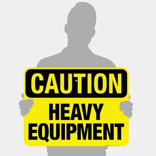 Heavy Equipment Sign, OSHA Caution Sign, - Image 4