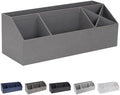 Bigso Elisa Desktop Organizer - Durable Office Desk Organizer with 7 Compartments for Office Supplies and Accessories - 13.1 in x 4.9 in x 4.9 in - Grey by Bigso