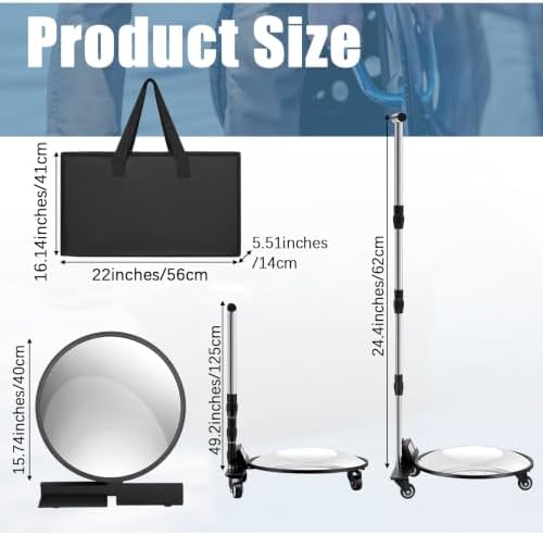 Barydat 1 Pack 16 Inch Under Vehicle Inspection Mirror - Image 2