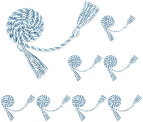 Graduation Cords 8pcs Cords for Graduation 2026 Sky Blue and White Honors Cords for Graduation Graduation Ropes Graduation Accessories 67" Long Braided Cords for 2026 Graduation Bachelor Gown by FFNMU