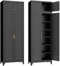 SteeLoong 90" Metal Storage Cabinet with Doors and 5 Adjustable Shelves by Steeloong