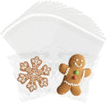 WIKDAY 200PCS Cookie Bags 4x6 Inches Clear Self Sealing Cellophane Bags by WIKDAY