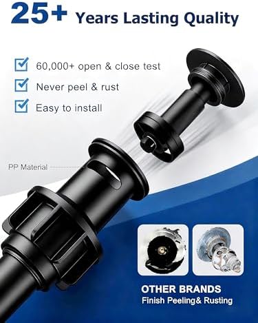 SSREEZNX Bathroom Sink Faucet 3 Hole, Waterfall Bathroom Faucets Brushed Nickel, Modern Bathroom Faucet 2 Handle with Pop-up Drain and Water Line for Vanity - Image 6
