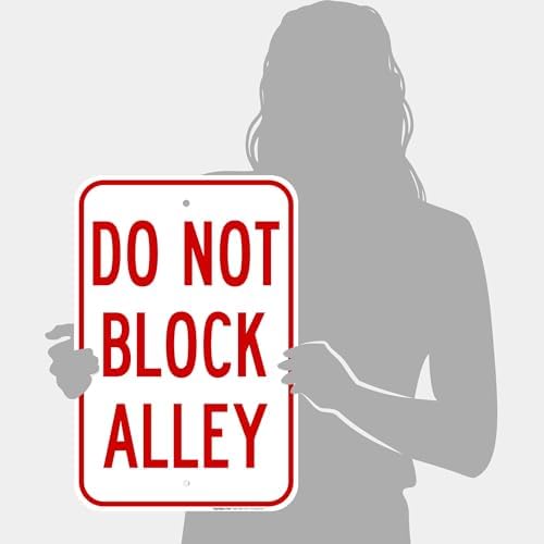 Do Not Block Alley Sign, - Image 4