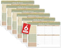 Weekly To Do List Notepad with 52 Undated Sheets（8.5"×11"）6 Pack - Undated Weekly Planner Notepad for Office Desk Accessories and Supplies - Forest Shades by Zotia