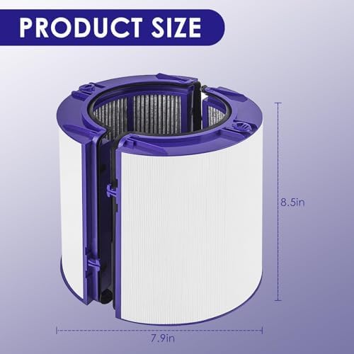 2 Pack 2-in-1 Replacement Filter Compatible with Dyson TP06 HP06 PH02 PH01 PH03 PH04 HP09 TP09 HP07 TP07 TP10 HP10 Air Purifier HEPA + Carbon Pure Cool Hot Humidify Fan, Fit Part #970341-01 - Image 2