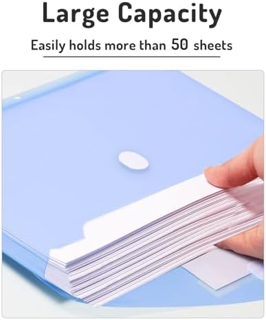 Forvencer Binder Pocket, 5 Pack Super Heavyweight Poly Binder Pocket Binder - Image 4