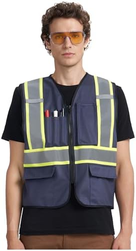 A-KSAFETY High Visibility Safety Vest for Men Women with Pockets and Zipper - Image 5