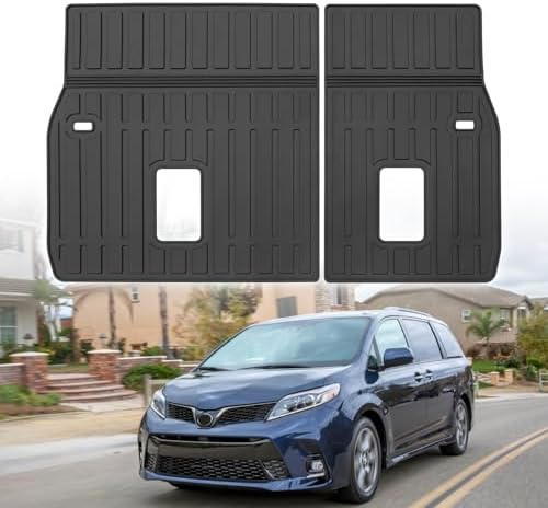 Custom for 2011-2020 Toyota Sienna Rear Seat Backrest Mats All Weather TPE Protection Mat Accessories (for 2011-2020 Toyota Sienna Backrest Mats) by Yonugli