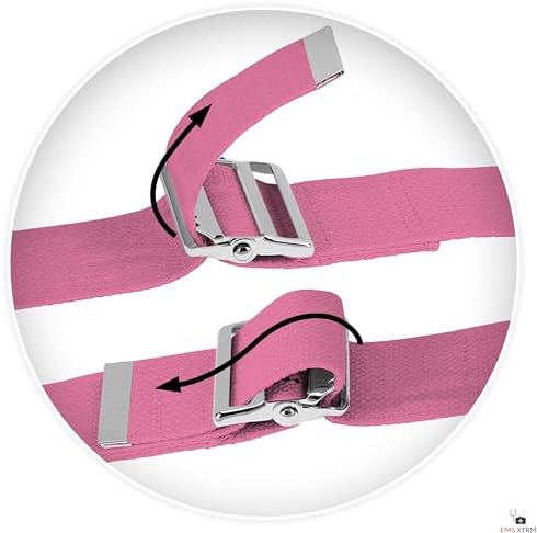 EMS XTRM Gait Belts - Essential Transfer Belts for Seniors and Physical Therapy, Durable and Comfortable, Nurses, Home Health Aides, Physical Therapists (Metal Buckle - Pink) - Image 5