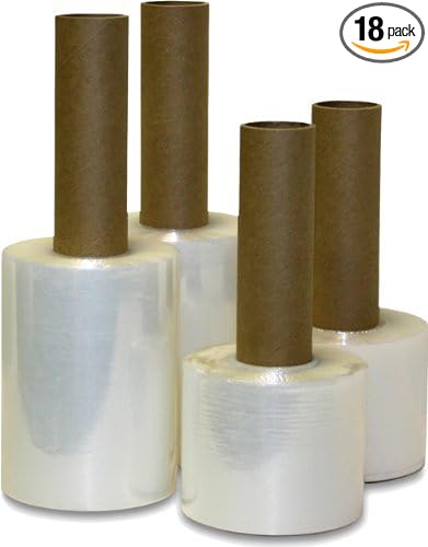 Stretch Wrap Film, Extended Core Handle Packing Wrap, 3 Inch x 1000 Feet by PackagingSuppliesbymail