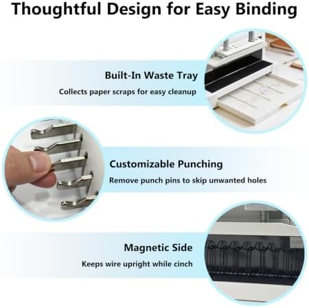 Universal Cinch Binding Machine Hole Pitch 2:1 & Book Binding Kits - Image 5