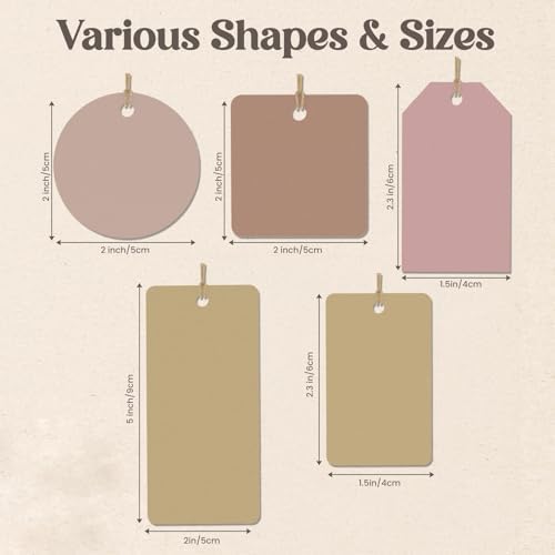 Personalized HangTags for Business - Custom Tags with Logo & Text - Customized Hang Tags for Handmade Items Wedding Business Use Clothing Tag Price Tag Jewelry Labels - Image 3