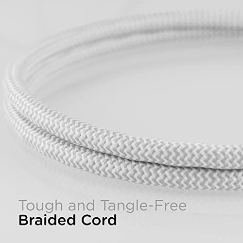 Cordinate Mini 3-Outlet Power Strip, 18 in Braided Extension Cord - Image 6