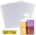 100pcs 9X12 inch Clear Cellophane Bags Gift Wrap Treat Party Favors Bags by MORIDA