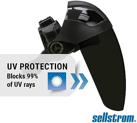 Sellstrom DP4 Face Shield - Lightweight Mask with High Impact Crown & Ratchet Headgear for Work, Grinding, Cutting - ANSI Z87.1 - Anti Fog Polycarbonate Window - Image 5