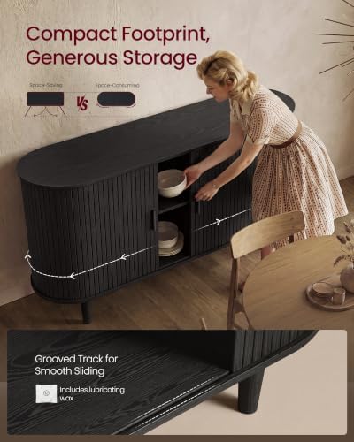 VASAGLE Storage Cabinet, Sideboard with Adjustable Shelves - Image 5