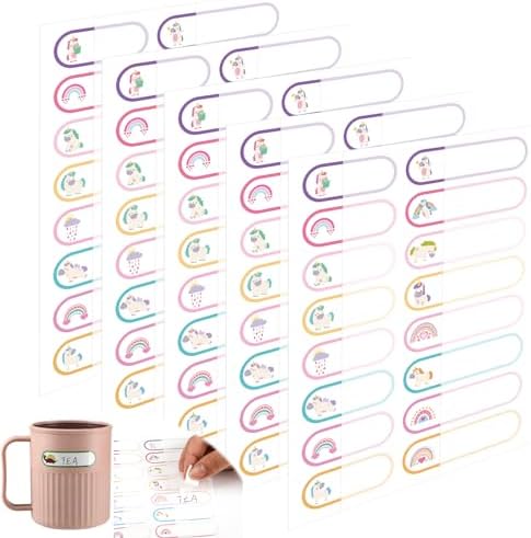 Waterproof Name Labels for Kids Daycare 320 Pcs, Pink Unicorn Style by Tudomro