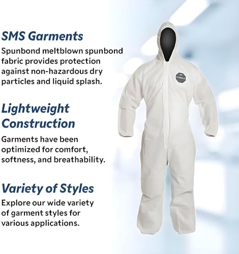 DuPont ProShield 10 PB127S Disposable Protective Coverall with Standard Fit Hood, Elastic Cuff and Ankles, Blue, 2X-Large (Pack of 25) - Image 4