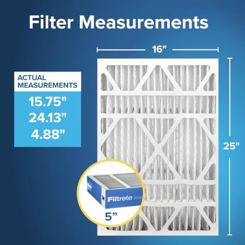 Filtrete 16x25x5 Air Filter, MERV 13, MPR 1900, 2 HVAC Filters - Image 2