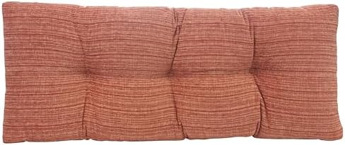 Klear Vu The Gripper Non-Slip Tufted Bench Cushion for Indoor Furniture, Assembled in USA, Entryway Storage, Bay Window, Corner Nook or Piano Seat, 35 Inches, Chenille Clay by KlearVUHomeTextiles