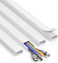 ZhiYo 66" Cord Covers for Wires on Wall, White Cord Hider, 1.2" W x 0.7" H by ZhiYo