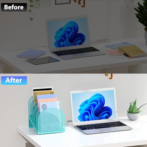 gianotter Desktop File Organizer with 5 Compartments - Image 2