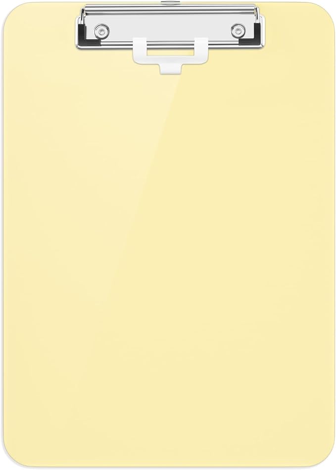 Hongri Plastic Clipboard with Pen Holder, Nurses and Women, Low Profile Clip by Hongri