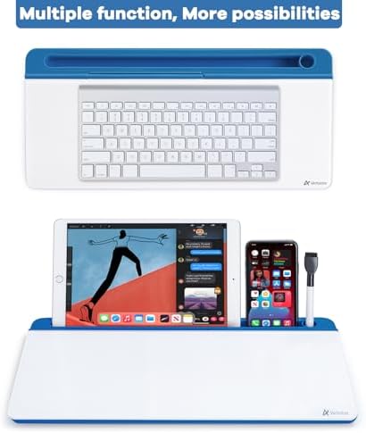 Varhomax Glass Desk Whiteboard with Storage, Desktop Organizer - Image 5