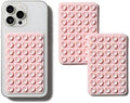 SHENGXIN 2 Pack Silicone Double-Sided Suction Grip – 40 Cups per Side, Strong Hold for iPhone, Galaxy, Pixel, Android – Hands-Free for Selfies & Videos(Chalk Pink) by SHENGXIN