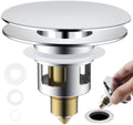 Universal Bathroom Sink Drain Stopper Strainer, Big Cover, Chrome by Greatcomfortathome