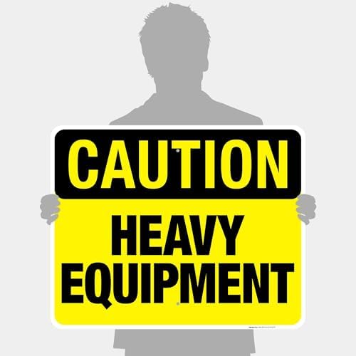 Heavy Equipment Sign, OSHA Caution Sign, - Image 4